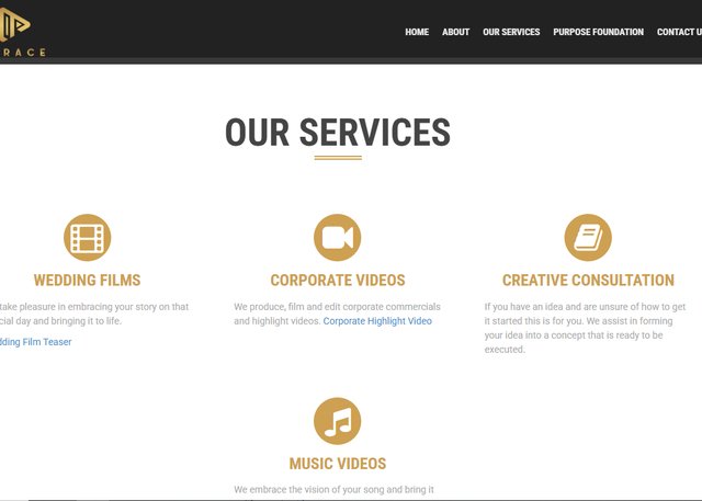 Mbrace Media website homepage